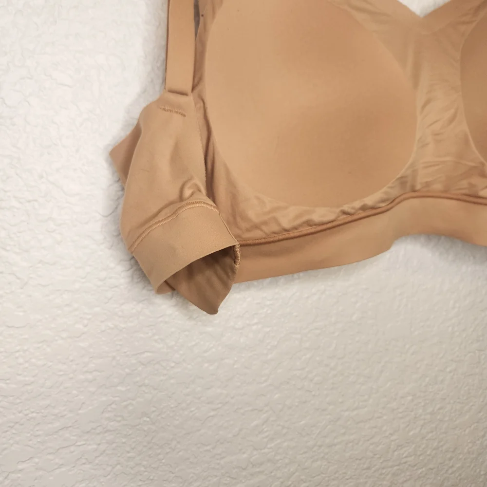 Flatley Bra Liftwear Crossover Seamless Wire-Free Sand Tan Size M